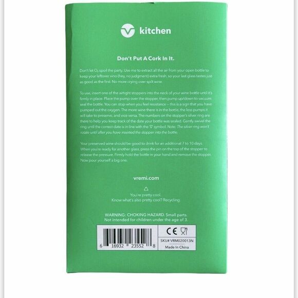 Vremi Keepin’ It Fresh Wine Preserver - Picture 2 of 2